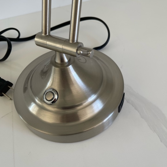 Modern Silver Desk Lamp - Picture 5 of 6